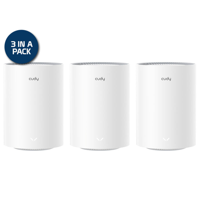 Cudy Dual Band WiFi 6 3000Mbps Multi-Gigabit Mesh 3-Pack - R2849